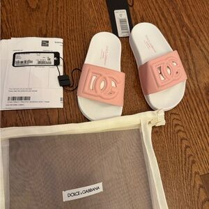 Dolce & Gabbana sandal slides pink European size 28 size 10